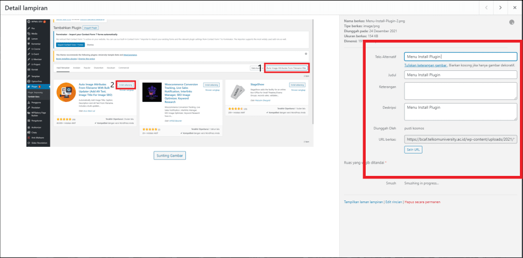 Setelah Memakai Plugin