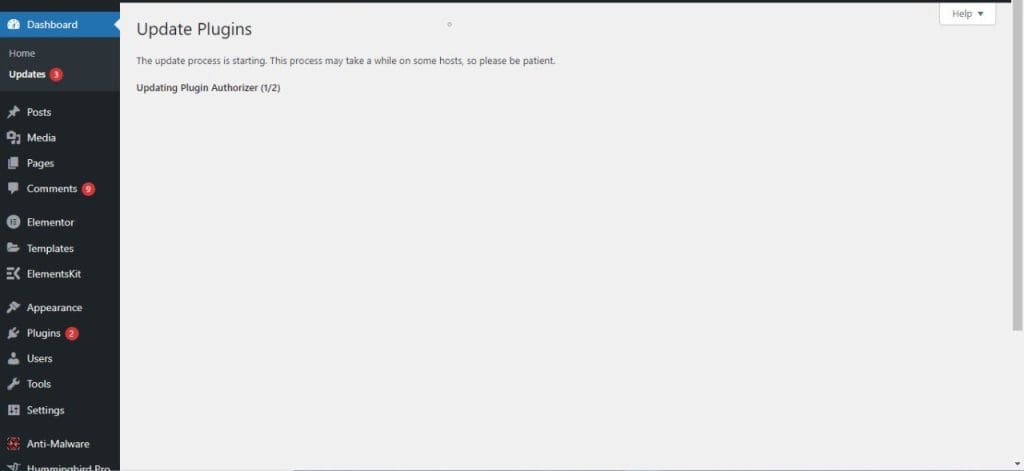 error update plugin error update plugin